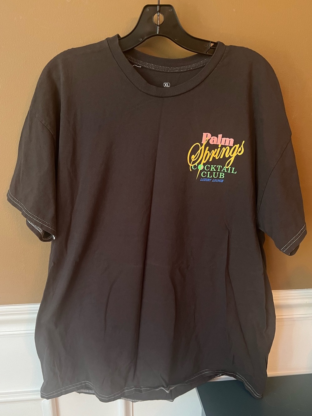 Palm Springs Cocktail Club Graphic Tee - Black Size XL Vintage 90s Y2K